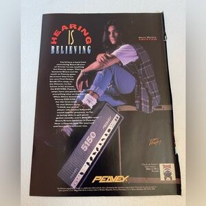 Peavey 5150 Amplifier Ad with Trixter’s Steve Broen